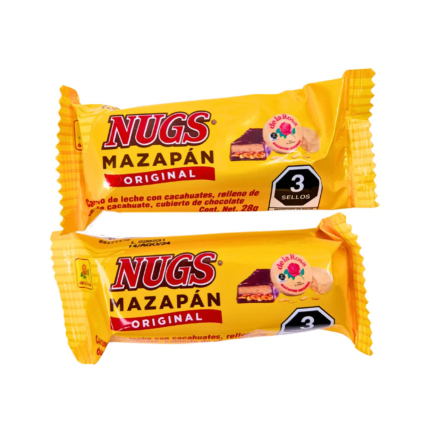 DLR Nugs Mazapan 12ct – Classic Mexican Peanut Candy - Dulceria Mexicana "El Toto"