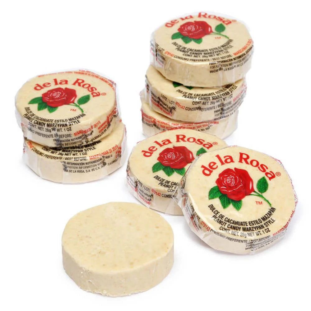 De La Rosa Mazapan Chico 12ct Mexican Candy POS