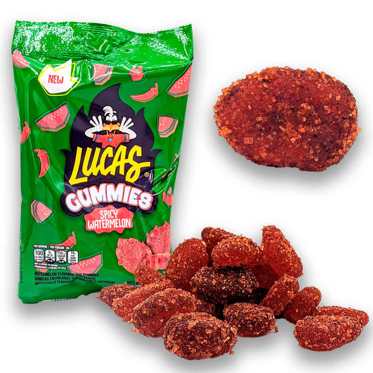 Lucas Gummies Spicy Sandia – Watermelon Spicy Mexican Candy - Dulceria Mexicana "El Toto"