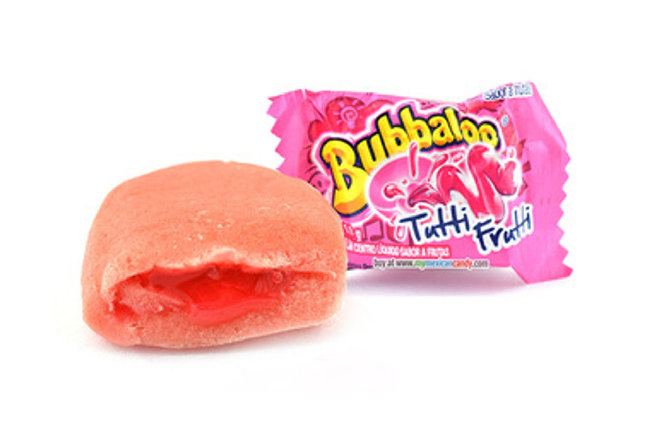Bubbaloo Chicle Tutti Frutti / Mexican Bubble Gum 47ct Box POS - Dulceria Mexicana "El Toto"
