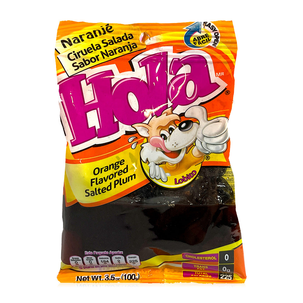 Hola Saladitos Naranja 12Ct Mexican Candy POS - Dulceria Mexicana "El Toto"