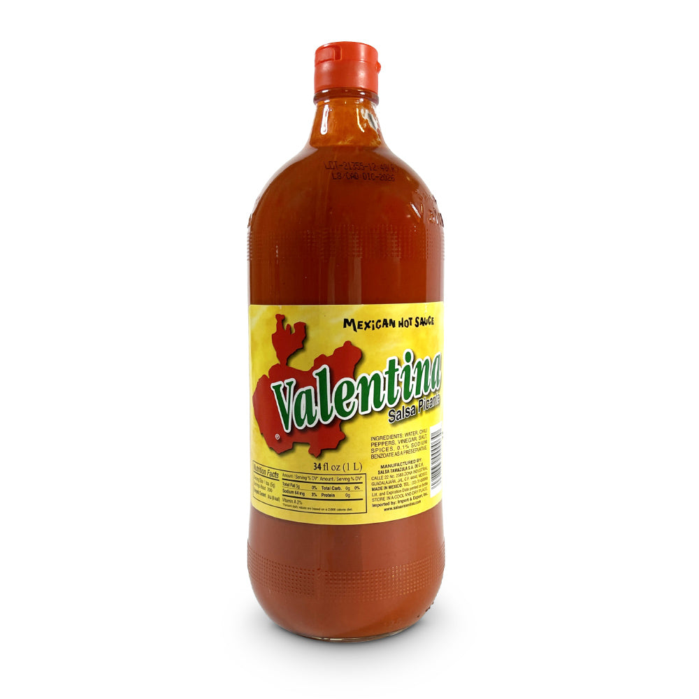 Valentina Salsa Picante 34oz – Mexican Hot Sauce - Dulceria Mexicana "El Toto"