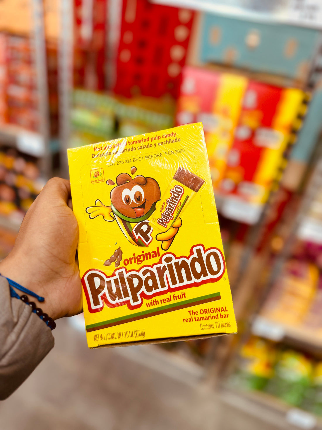 Pulparindo Original Mexican Candy with tamarind flavor and chili coating