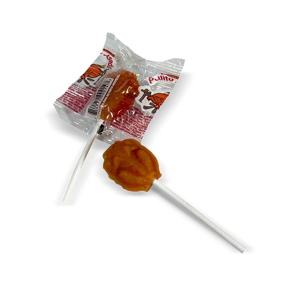 ALVBRO Paleta Pollo Asado Lollipop 40ct Mexican Candy POS - Dulceria Mexicana "El Toto"
