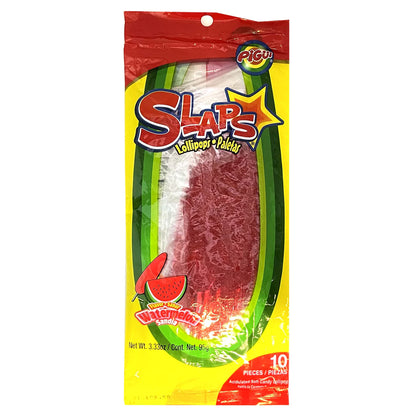 Pigui Cachetada Sandia 10Ct Watermelon Slap Mexican Candy POS - Dulceria Mexicana "El Toto"