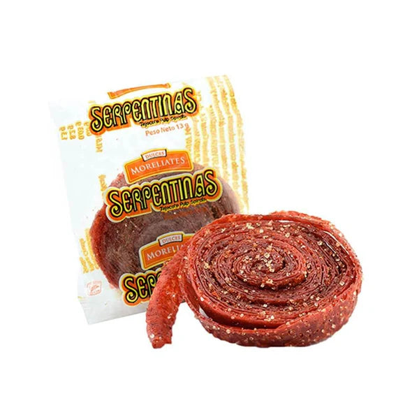 Moreliates Serpentinas 30Ct Tamarind Mexican Candy POS - Dulceria Mexicana "El Toto"