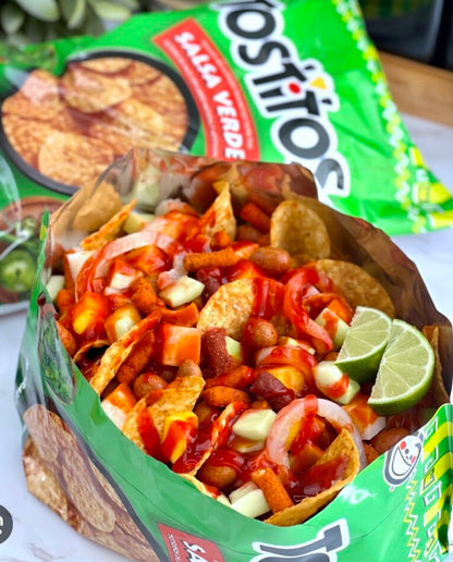 Tostitos Salsa Verde Chips 175gr Mexican Snack POS - Dulceria Mexicana "El Toto"