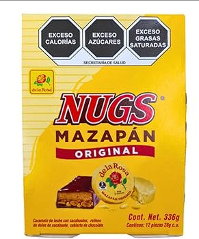 DLR Nugs Mazapan 12ct – Classic Mexican Peanut Candy - Dulceria Mexicana "El Toto"