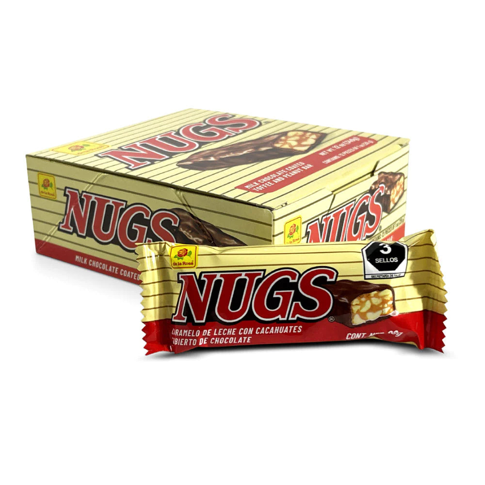 DLR Nugs 12Ct Caramel Mexican Candy POS - Dulceria Mexicana "El Toto"