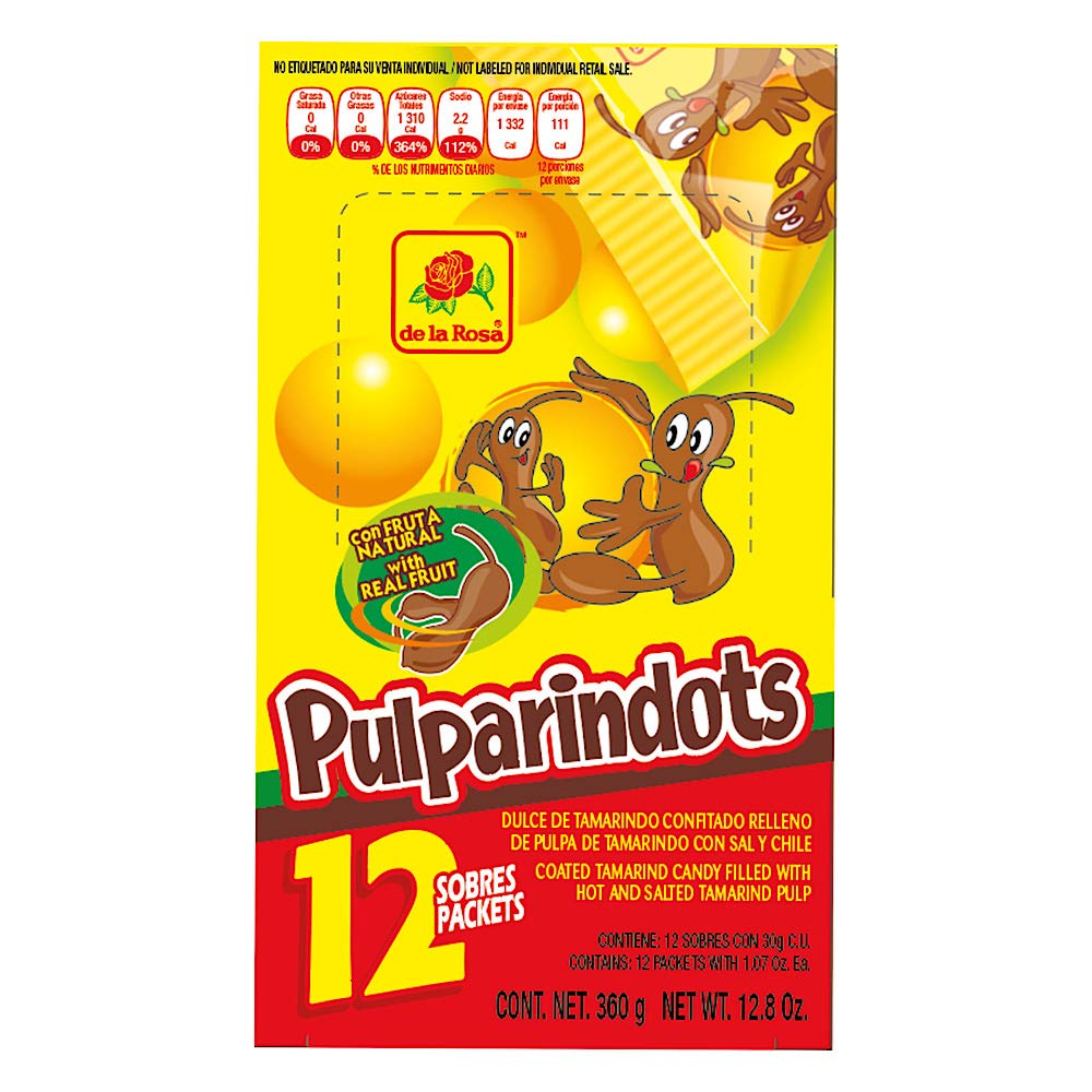 Pulparindots Original 12ct Tamarind Mexican Candy Dots POS - Dulceria Mexicana "El Toto"