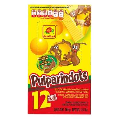 Pulparindots Original 12ct Tamarind Mexican Candy Dots POS - Dulceria Mexicana "El Toto"