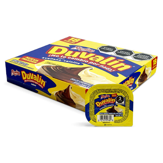 Ricolino Duvalin Avellana Vanilla 18ct / Hazelnut Vanilla Mexican Candy POS - Dulceria Mexicana "El Toto"