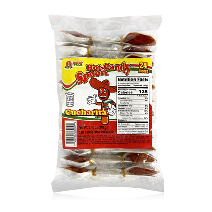 Tipicos Cucharita 24Ct Tamarind Mexican Candy POS - Dulceria Mexicana "El Toto"