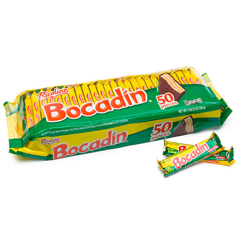 Bocadin 50ct Wafer Covered Chocolate Mexican Candy POS - Dulceria Mexicana "El Toto"