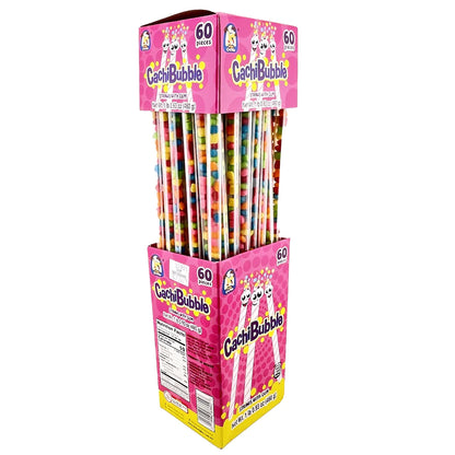 Tipicos Cachibubble Straw 60Ct Bubble Gum Mexican Candy POS