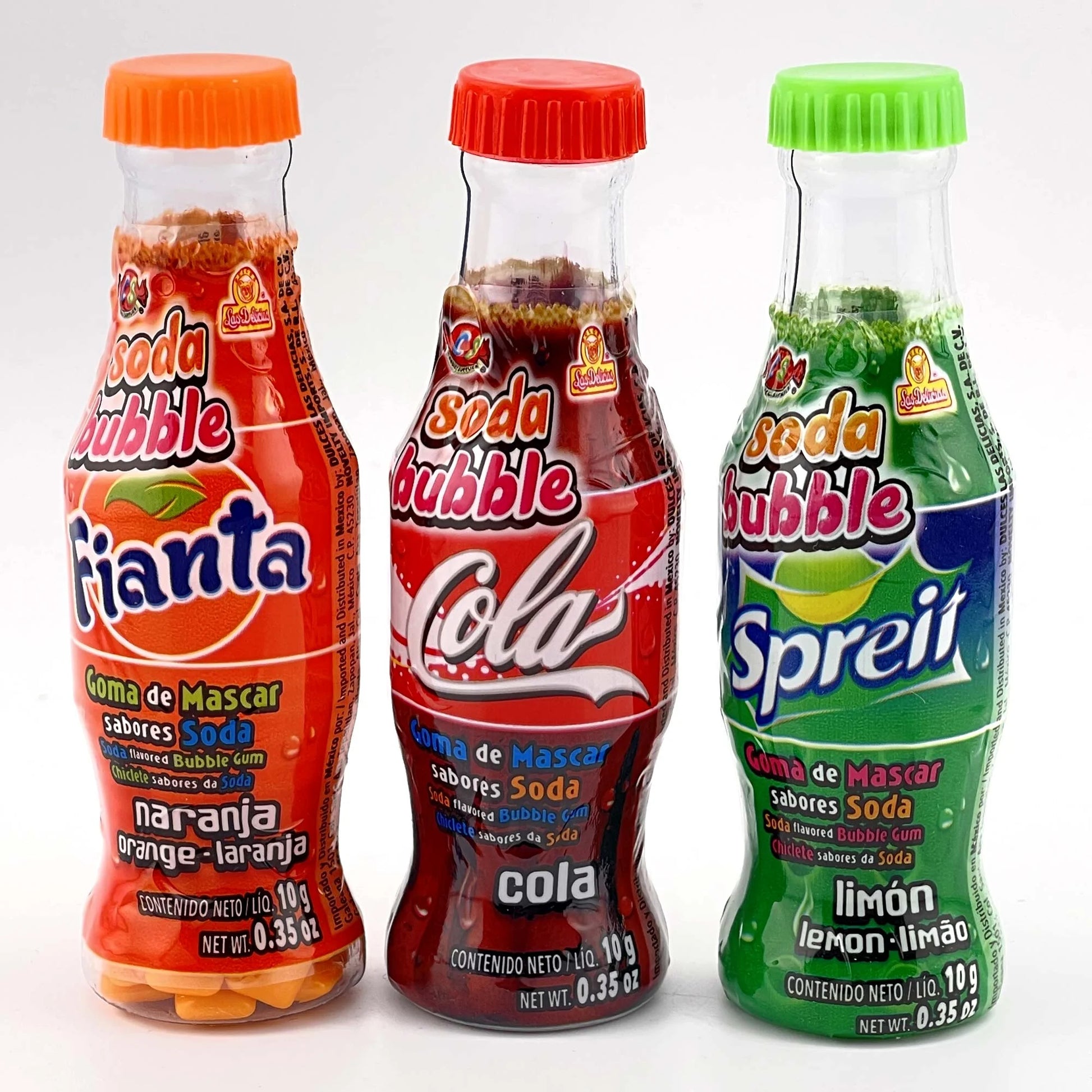 Las Delicias Soda Bubble 24Ct Bubble Gum Mexican Candy POS