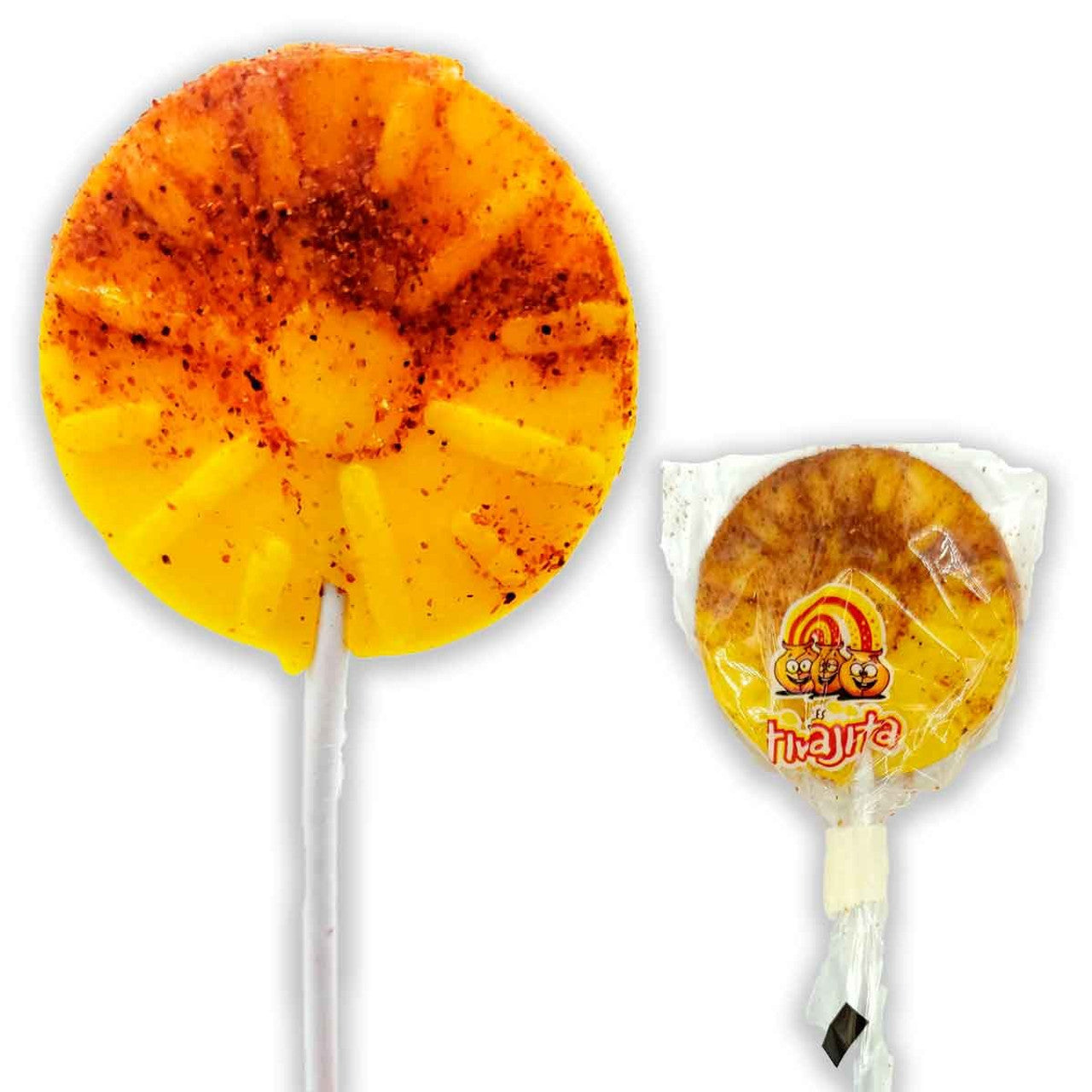 Tinajita Paleta Piña Chile 20Ct Pineapple/Chili Lollipop Mexican Candy POS - Dulceria Mexicana "El Toto"