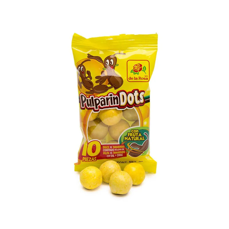 Pulparindots Original 12ct Tamarind Mexican Candy Dots POS - Dulceria Mexicana "El Toto"