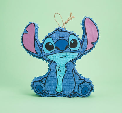 20 inch handmade Stitch inspired piñata for Stitch birthday party with free shipping in the USA