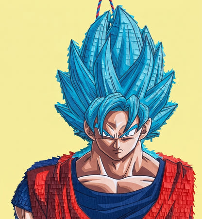 20 inch handmade Goku inspired Dragon Ball piñata for anime birthday party with free shipping in the USA