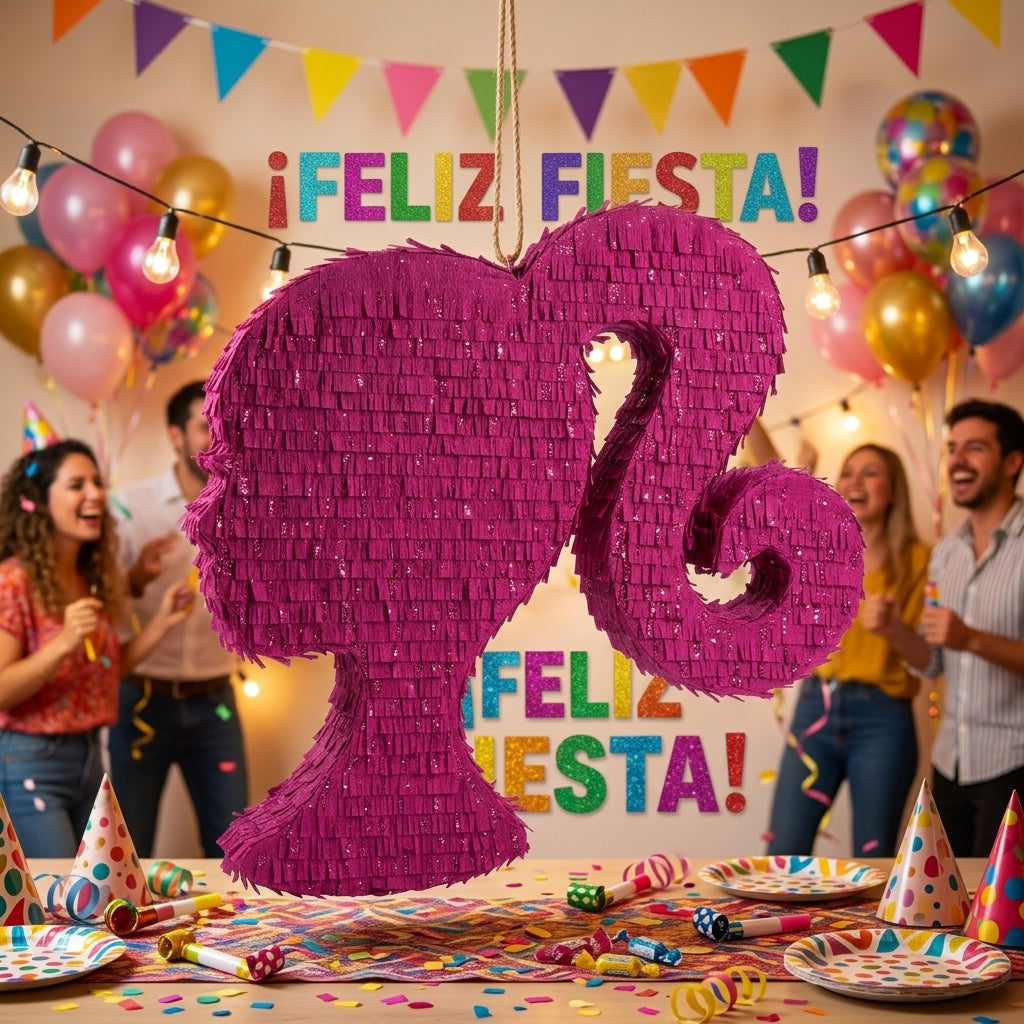 Handmade Barbie Piñata – 30" Custom Barbie Birthday Party Piñata
