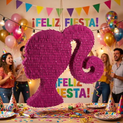 Handmade Barbie Piñata – 30" Custom Barbie Birthday Party Piñata