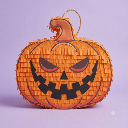 20 inch handmade pumpkin piñata for Halloween party and fall birthday with free shipping in the USA