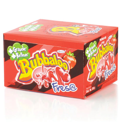Bubbaloo Chicle Fresa / Mexican Bubble Gum Strawberry 47ct Box POS - Dulceria Mexicana "El Toto"