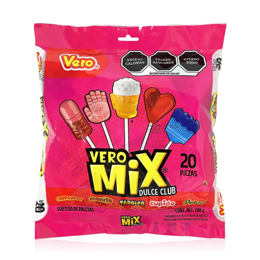 Vero Mix Paleta 20ct Mexican Candy POS - Dulceria Mexicana "El Toto"
