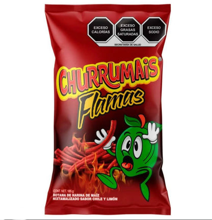 Sabritas Churrumais Flamas Hot 185gr Mexican Snack POS - Dulceria Mexicana "El Toto"