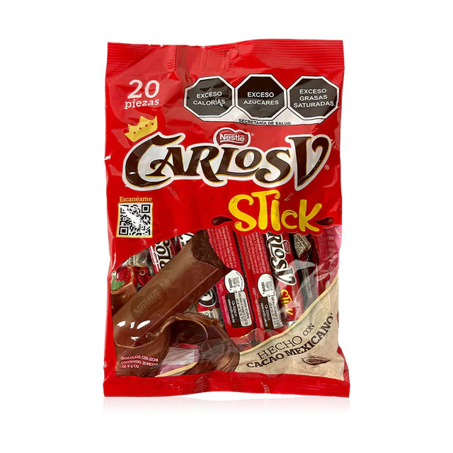 Nestle Carlos V Stick 20Ct Mexican Candy POS - Dulceria Mexicana "El Toto"