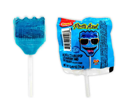 Vero Pinta Azul Strawberry/Raspberry 40ct Lollipop Mexican Candy POS - Dulceria Mexicana "El Toto"