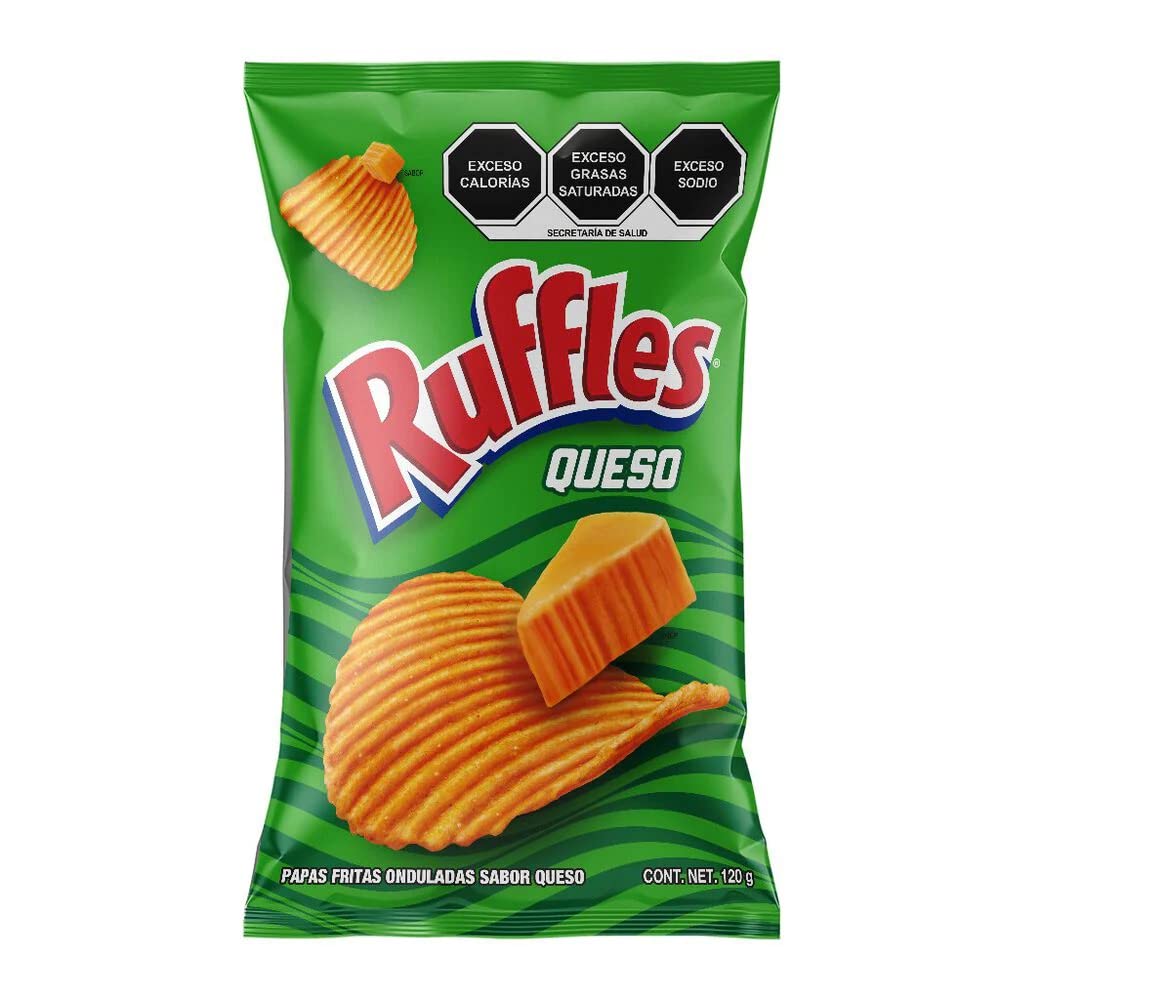 Sabritas Ruffles Queso 120gr Mexican Snack POS - Dulceria Mexicana "El Toto"