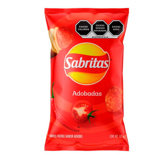 Sabritas Adobadas 105 gr Mexican Snack POS - Dulceria Mexicana "El Toto"