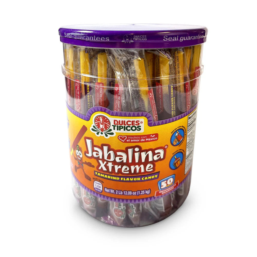 Típicos Jabalina Wrap Tamarind 50ct Mexican Candy POS - Dulceria Mexicana "El Toto"