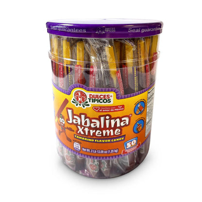 Típicos Jabalina Wrap Tamarind 50ct Mexican Candy POS - Dulceria Mexicana "El Toto"
