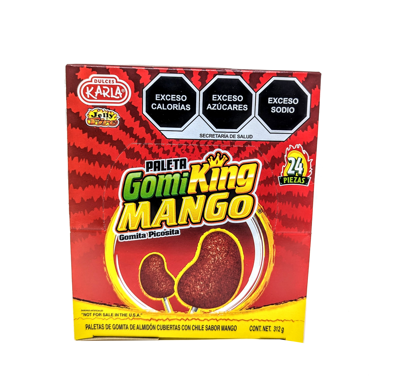 Karla Fire Kids Mango 11oz 312g 24ct Mango Mexican Candy POS - Dulceria Mexicana "El Toto"