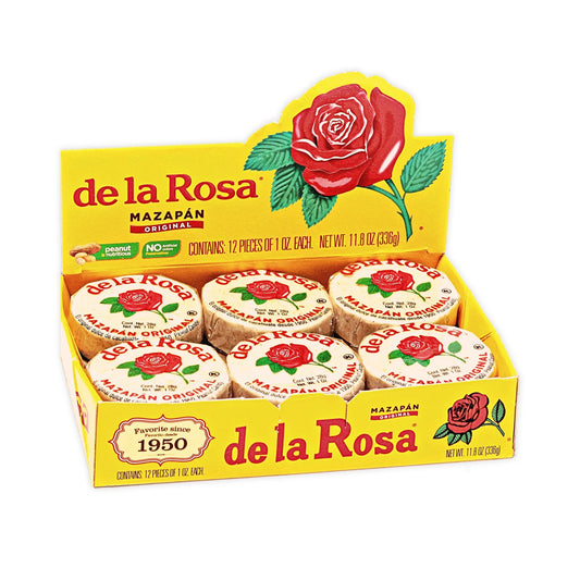 De La Rosa Mazapan Chico 12ct Mexican Candy POS - Dulceria Mexicana "El Toto"