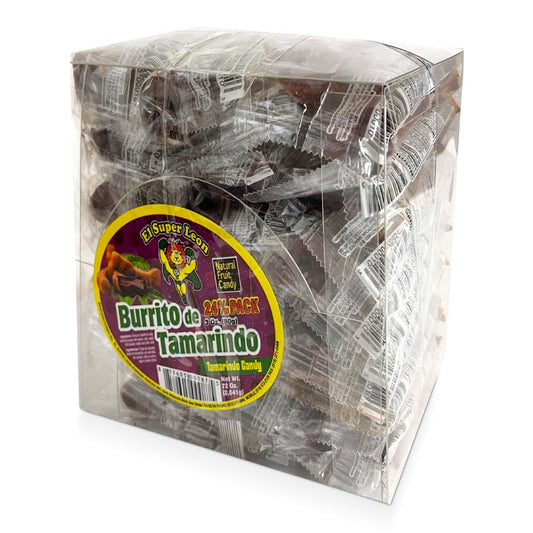 Leon Burrito Tamarindo 24ct – Tamarind Candy from Mexico - Dulceria Mexicana "El Toto"