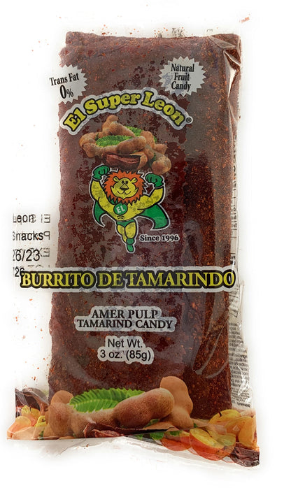 Leon Burrito Tamarindo 24ct – Tamarind Candy from Mexico - Dulceria Mexicana "El Toto"