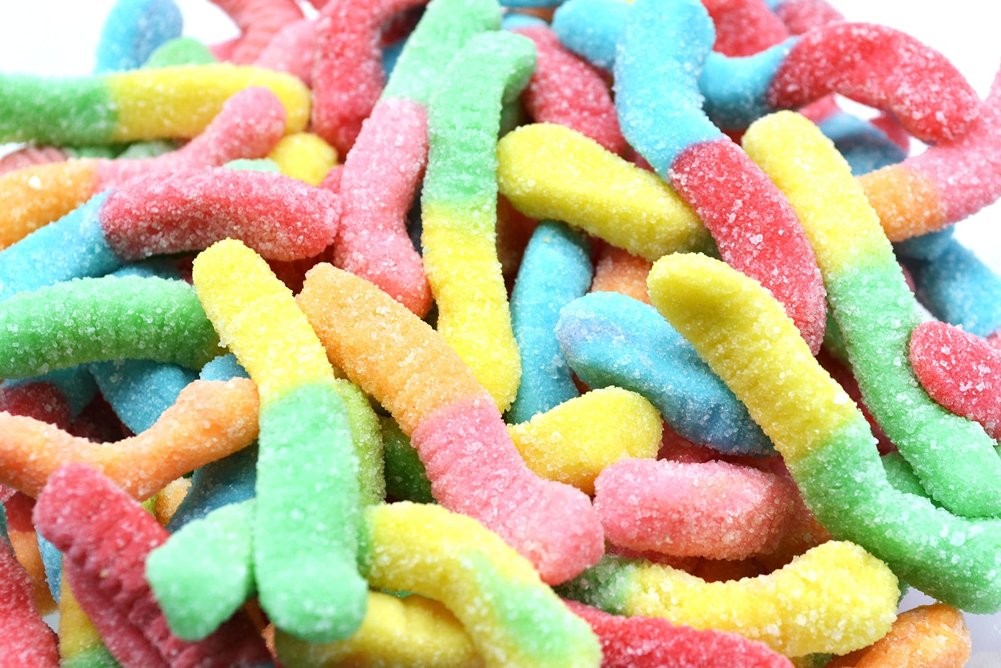 Jovy Gummy Neon Worms 5lb Mexican Candy POS - Dulceria Mexicana "El Toto"