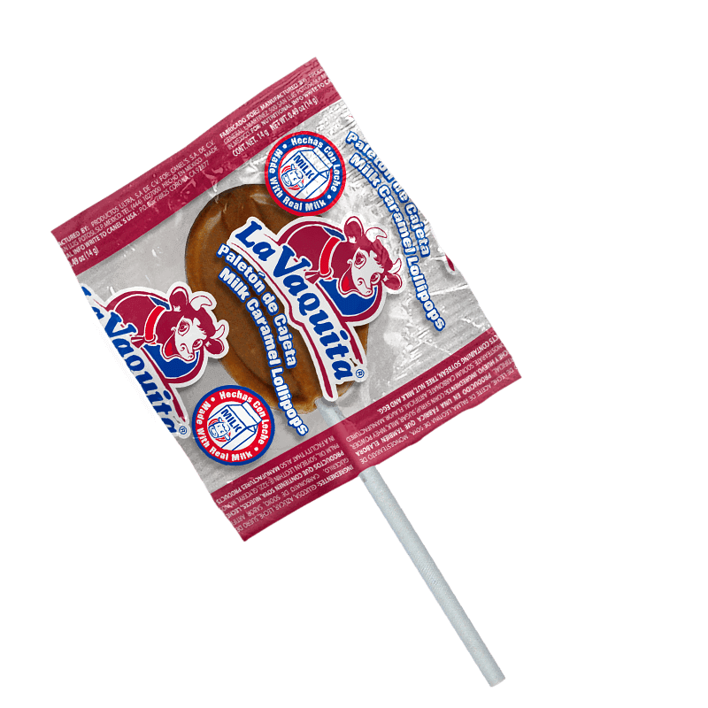Canels Palet Vaquita Tira 9 ct Milk Candy Caramel Lollipop Mexican Candy POS - Dulceria Mexicana "El Toto"