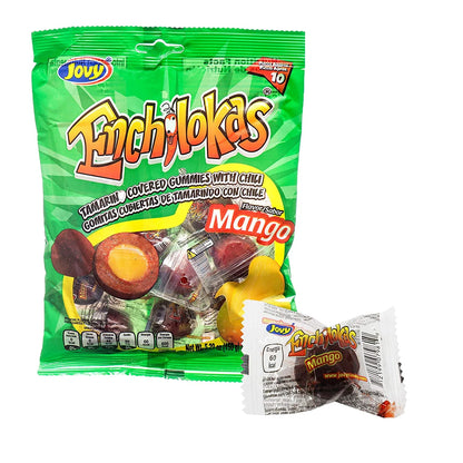 Jovy Enchilokas Mango 32ct – Spicy Mango Mexican Gummies - Dulceria Mexicana "El Toto"