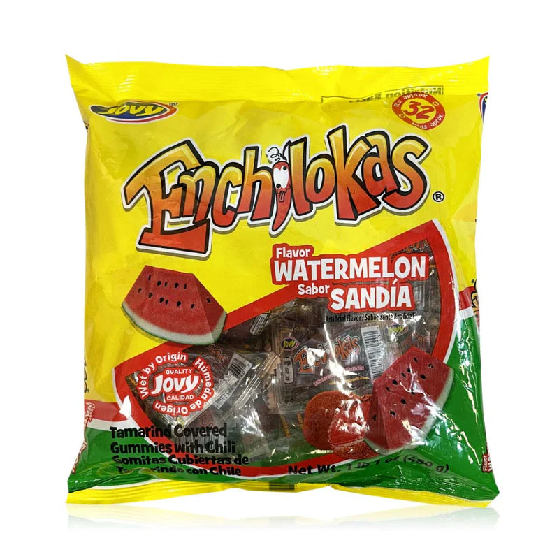 Jovy Enchilokas 32ct – Spicy Watermelon Mexican Gummies - Dulceria Mexicana "El Toto"