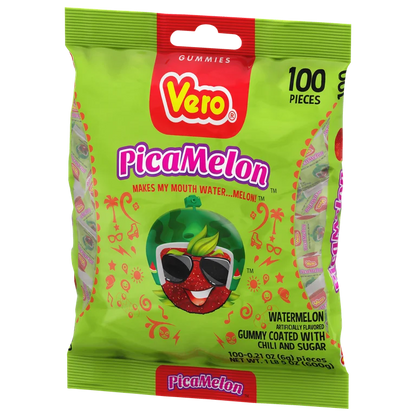 Picamelon Sandía Watermelon 100ct Mexican Candy POS - Dulceria Mexicana "El Toto"
