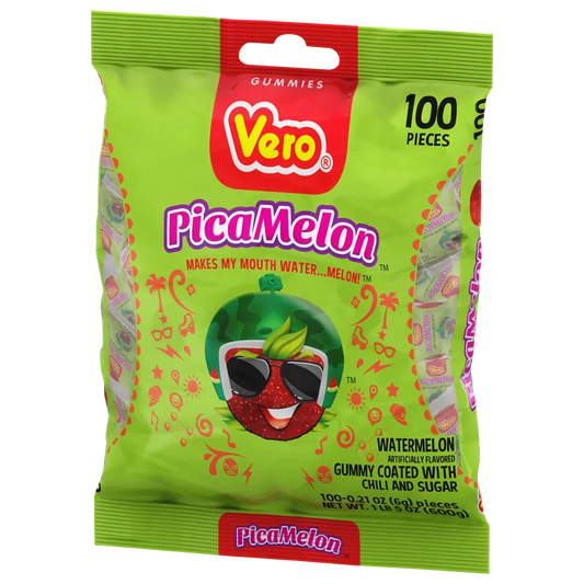 Picamelon Sandía Watermelon 100ct Mexican Candy POS - Dulceria Mexicana "El Toto"