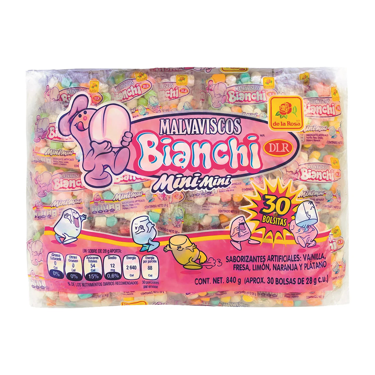 Bianchi Mini Mini Marshmallow 30ct – Authentic Mexican Bombón Candy - Dulceria Mexicana "El Toto"