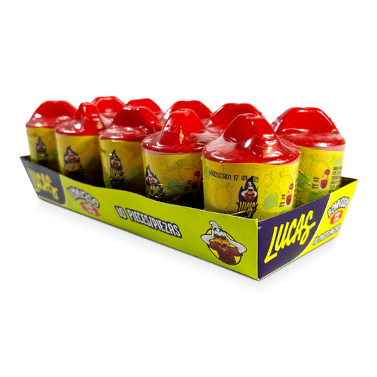 Lucas Bomvaso Limon 10ct Mexican Candy - Dulceria Mexicana "El Toto"