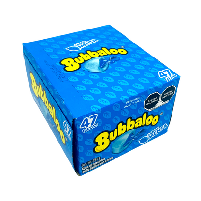 Bubbaloo Chicle Menta / Mexican Bubble Gum Mint 47ct Box POS - Dulceria Mexicana "El Toto"