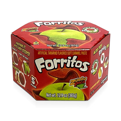Zumba Pica Forritos Chamoy 5Ct Apple Wrap Mexican Candy POS - Dulceria Mexicana "El Toto"
